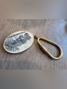 Vintage Braxton Duck Wildlife Keychain